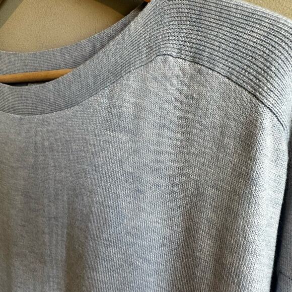 Chico's Lightweight Sweater with button detail Blue M or Size 1 - Picture 2 of 8